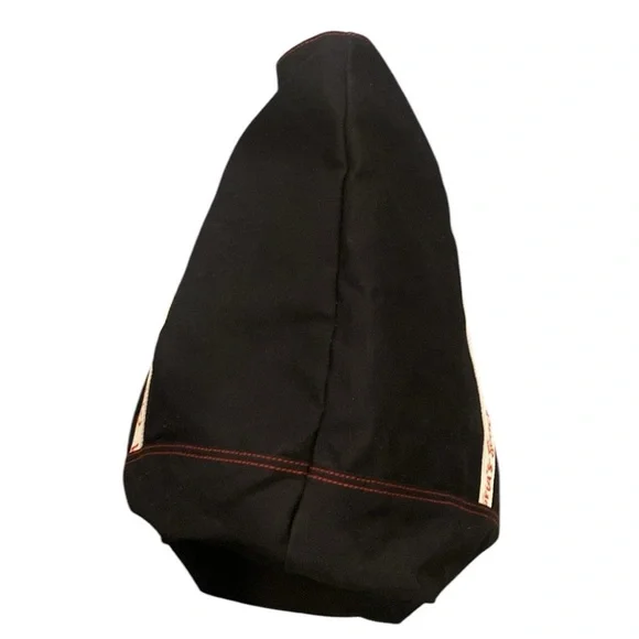 Victoria’s Secret black Canvas Tote Bag with signature red Logo Straps - Picture 5 of 8